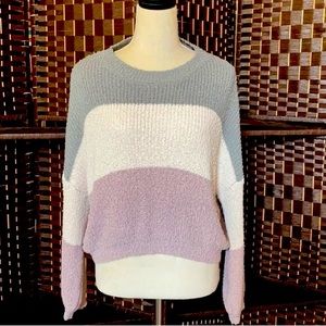Debut cropped Knit Sweater XS Fits loose